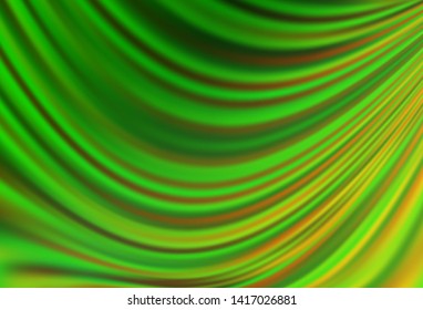 Light Green vector template with liquid shapes. Creative illustration in halftone marble style with gradient. The template for cell phone backgrounds.