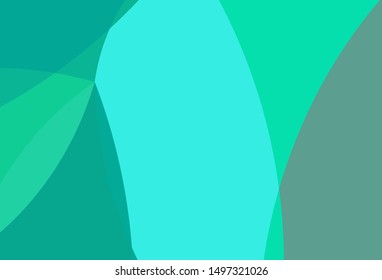 Light Green vector template with liquid shapes. Blurred geometric sample with gradient bubbles.  Textured wave pattern for backgrounds.