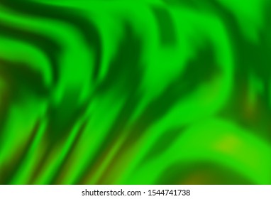Light Green vector template with liquid shapes. Blurred geometric sample with gradient bubbles.  New composition for your brand book.