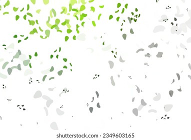 Light green vector template with memphis shapes. Decorative design in abstract style with random forms. Simple design for your web site.