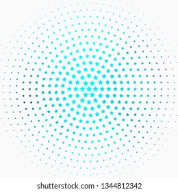 Light Green vector template with neon stars. Colorful illustration with abstract gradient stars. Pattern for new year ad, booklets.