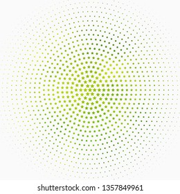 Light Green vector template with neon stars. Blur decorative design in simple style with stars. Theme for cell phones.