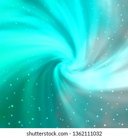 Light Green vector template with neon stars. Colorful illustration with abstract gradient stars. Pattern for new year ad, booklets.