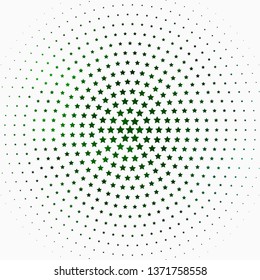 Light Green vector template with neon stars. Modern geometric abstract illustration with stars. Theme for cell phones.