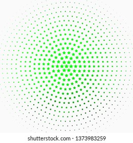 Light Green vector template with neon stars. Shining colorful illustration with small and big stars. Pattern for wrapping gifts.