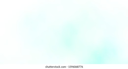 Light Green vector template with neon stars. Shining colorful illustration with small and big stars. Pattern for new year ad, booklets.