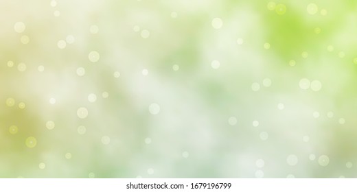 Light Green vector template with neon stars. Blur decorative design in simple style with stars. Pattern for new year ad, booklets.