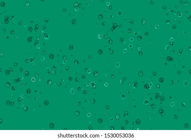 Light Green vector template with organic meal. Glitter abstract sketch with gourmet food. Pattern for ad, booklets, leaflets of restaurants.
