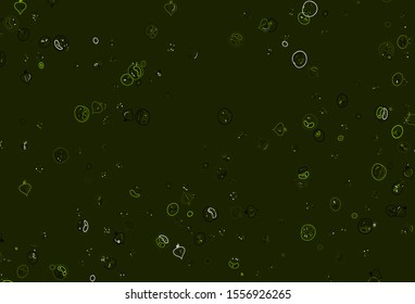 Light Green vector template with organic meal. Abstract background with colorful Fast Food illustrations. Pattern for ad, booklets, leaflets of restaurants.