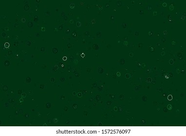 Light Green vector template with organic meal. Illustration with set of fresh food in doodle style. Design for ad, poster, banner of cafes or restaurants.
