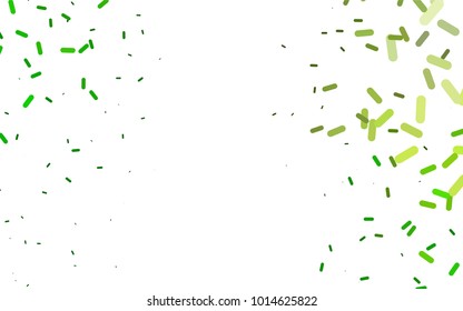 Light Green vector template with repeated sticks. Glitter abstract illustration with colored sticks. The template can be used as a background.