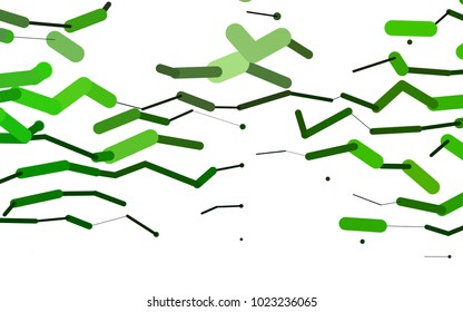 Light Green vector template with repeated sticks. Glitter abstract illustration with colored sticks. The pattern can be used as ads, poster, banner for medicine.