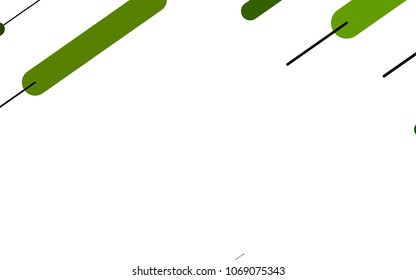 Light Green vector template with repeated sticks. Modern geometrical abstract illustration with staves. The template can be used as a background.