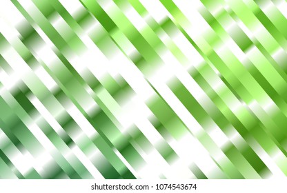 Light Green vector template with repeated sticks. Glitter abstract illustration with colored sticks. The pattern can be used as ads, poster, banner for commercial.