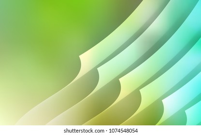 Light Green vector template with repeated sticks. Shining colored illustration with sharp stripes. Pattern for your busines websites.