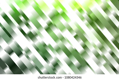 Light Green vector template with repeated sticks. Decorative shining illustration with lines on abstract template. The template can be used as a background.