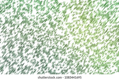Light Green vector template with repeated sticks. Blurred decorative design in simple style with lines. The pattern can be used as ads, poster, banner for commercial.