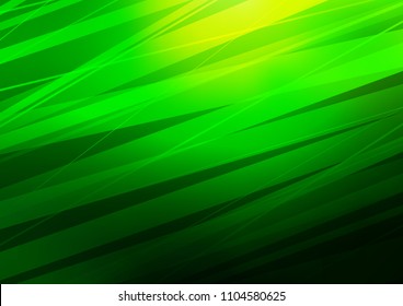 Light Green vector template with repeated sticks. Lines on blurred abstract background with gradient. The template can be used as a background.