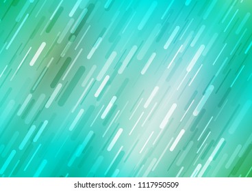 Light Green vector template with repeated diagonal lines. Modern geometrical abstract illustration with staves. The template can be used as a background.