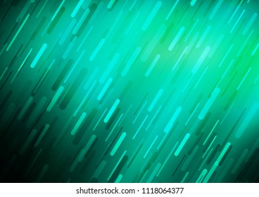 Light Green vector template with repeated sticks. Decorative shining illustration with lines on abstract template. The pattern can be used for busines ad, booklets, leaflets