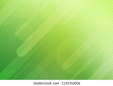 Light Green vector template with repeated sticks, circles. Glitter abstract illustration with colored sticks, dots. Smart design for your business advert.