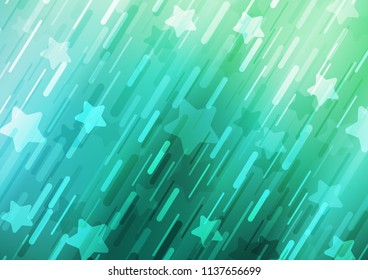 Light Green vector template with repeated sticks. Shining colored illustration with narrow lines. The pattern can be used for busines ad, booklets, leaflets
