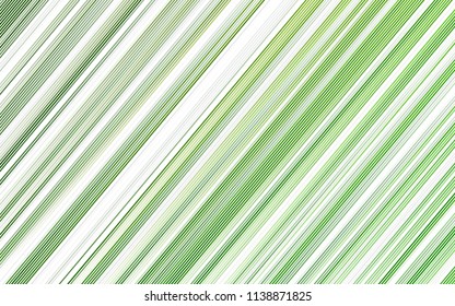 Light Green vector template with repeated sticks. Decorative shining illustration with lines on abstract template. The pattern can be used as ads, poster, banner for commercial.