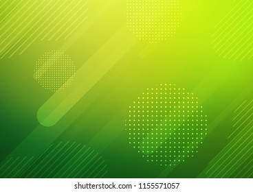 Light Green vector template with repeated sticks, circles. Decorative shining illustration with lines, dots on abstract template. Smart design for your business advert.