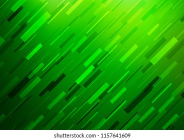 Light Green vector template with repeated sticks. Lines on blurred abstract background with gradient. The pattern can be used as ads, poster, banner for commercial.