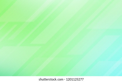 Light Green vector template with repeated sticks. Decorative shining illustration with lines on abstract template. Pattern for your busines websites.