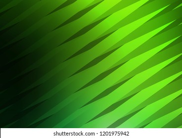 Light Green vector template with repeated sticks. Decorative shining illustration with lines on abstract template. Smart design for your business advert.
