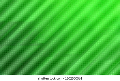 Light Green vector template with repeated sticks. Decorative shining illustration with lines on abstract template. Pattern for ads, posters, banners.