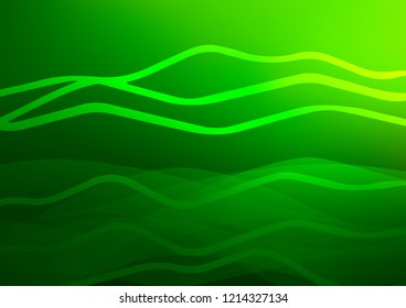 Light Green vector template with repeated sticks. Shining colored illustration with narrow lines. The template can be used as a background.