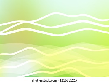 Light Green vector template with repeated sticks. Decorative shining illustration with lines on abstract template. The pattern can be used as ads, poster, banner for commercial.