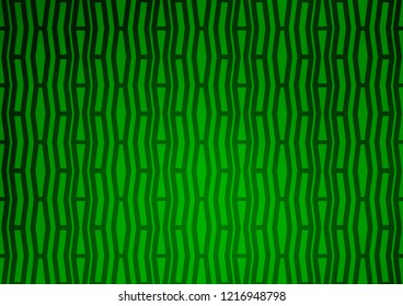 Light Green vector template with repeated sticks. Shining colored illustration with narrow lines. Best design for your ad, poster, banner.