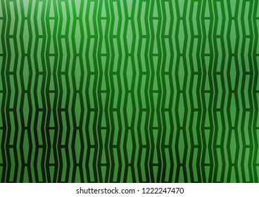 Light Green vector template with repeated sticks. Glitter abstract illustration with colored sticks. The pattern can be used as ads, poster, banner for commercial.