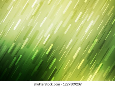 Light Green vector template with repeated sticks. Glitter abstract illustration with colored sticks. The pattern can be used for busines ad, booklets, leaflets