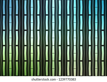 Light Green vector template with repeated sticks. Lines on blurred abstract background with gradient. The pattern can be used as ads, poster, banner for commercial.