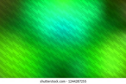 Light Green vector template with repeated sticks. Shining colored illustration with sharp stripes. Pattern for ad, booklets, leaflets.
