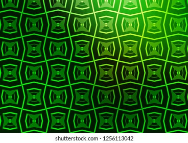 Light Green vector template with repeated sticks. Shining colored illustration with narrow lines. Pattern for business booklets, leaflets.