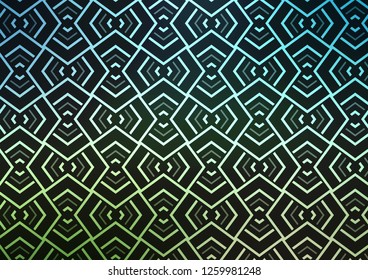 Light Green vector template with repeated sticks. Modern geometrical abstract illustration with staves. Pattern for ads, posters, banners.