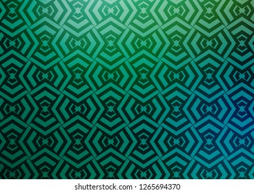 Light Green vector template with repeated sticks. Shining colored illustration with narrow lines. Pattern for ads, posters, banners.