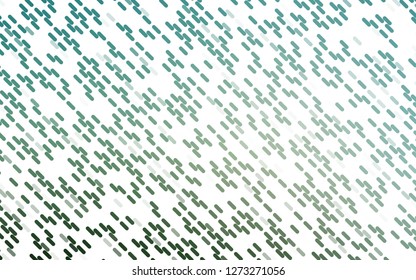 Light Green vector template with repeated sticks. Glitter abstract illustration with colored sticks. Backdrop for TV commercials.