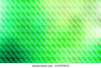 Light Green vector template with repeated sticks. Shining colored illustration with sharp stripes. Pattern for ads, posters, banners.