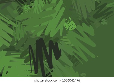 Light Green vector template with repeated sticks. Lines on blurred abstract background with gradient. Pattern for ad, booklets, leaflets.