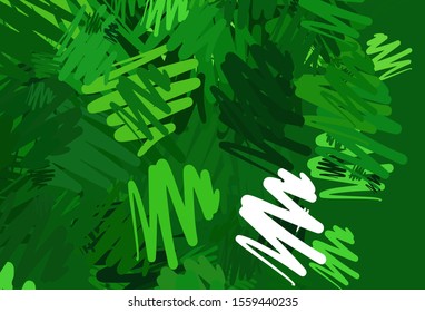 Light Green vector template with repeated sticks. Shining colored illustration with sharp stripes. Pattern for your busines websites.