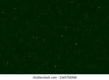 Light Green vector template with repeated sticks, dots. Modern geometrical abstract illustration with Lines. Pattern for your busines websites.