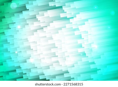 Plantilla de vector verde claro con palos repetidos. Ilustración de color brillante con rayas nítidas. Patrón para anuncios, afiches, banners.
