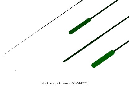 Light Green vector template with repeated sticks. Capsules on blurred abstract background with gradient. The pattern can be used for websites.