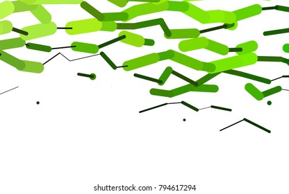 Light Green vector template with repeated sticks. Decorative shining illustration with lines on abstract template. The pattern can be used for medical ad, booklets, leaflets